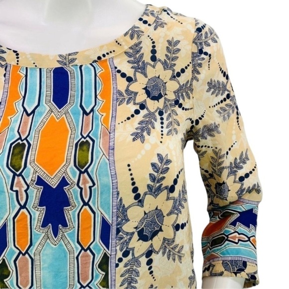 Anthropologie Maeve Silk Sidney Floral Blouse Top - Picture 5 of 11